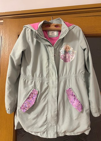 Barbie Kız Çocuk Yeşil Pamuklu Trençkot - Görsel 2