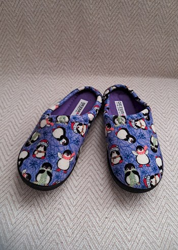 Renkli cocuk  Polar Terlik Velcro Bantlı - Görsel 2