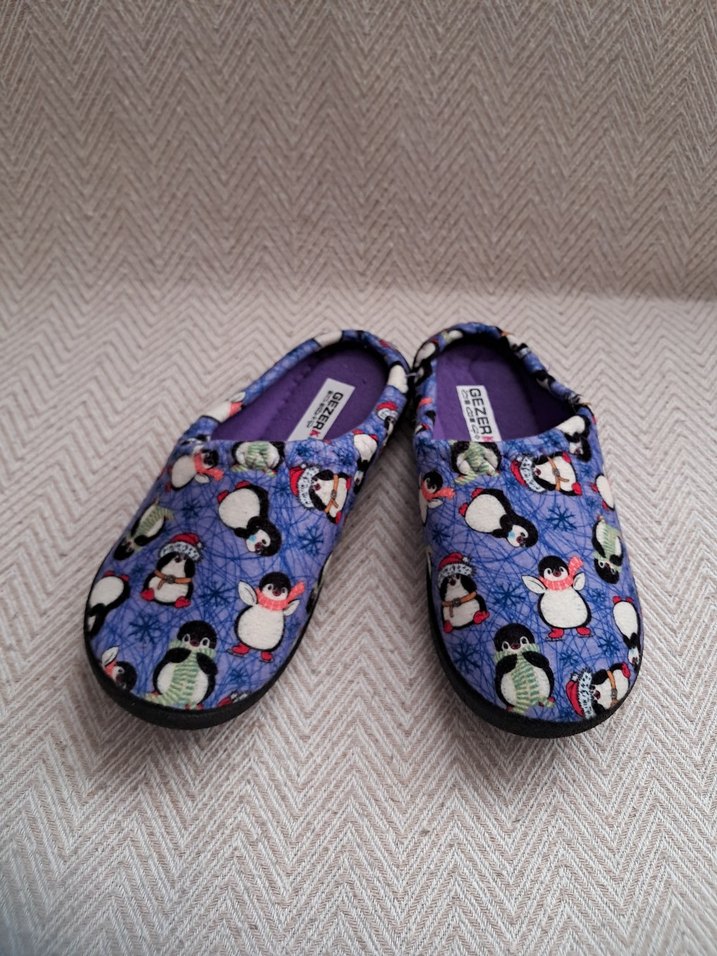 Renkli cocuk  Polar Terlik Velcro Bantlı - Görsel 2