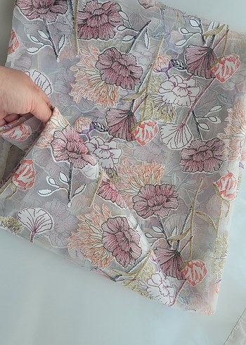 Yakma keten tül kumaş 140x175 cm - Görsel 7