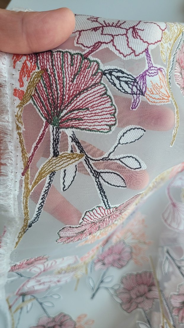 Yakma keten tül kumaş 140x175 cm - Görsel 2