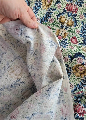 Saf pamuklu duck keten kumaş 140x100 cm - Görsel 5