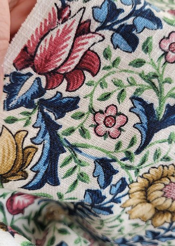 Saf pamuklu duck keten kumaş 140x100 cm - Görsel 3