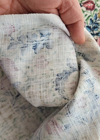 Saf pamuklu duck keten kumaş 140x100 cm - Görsel 4