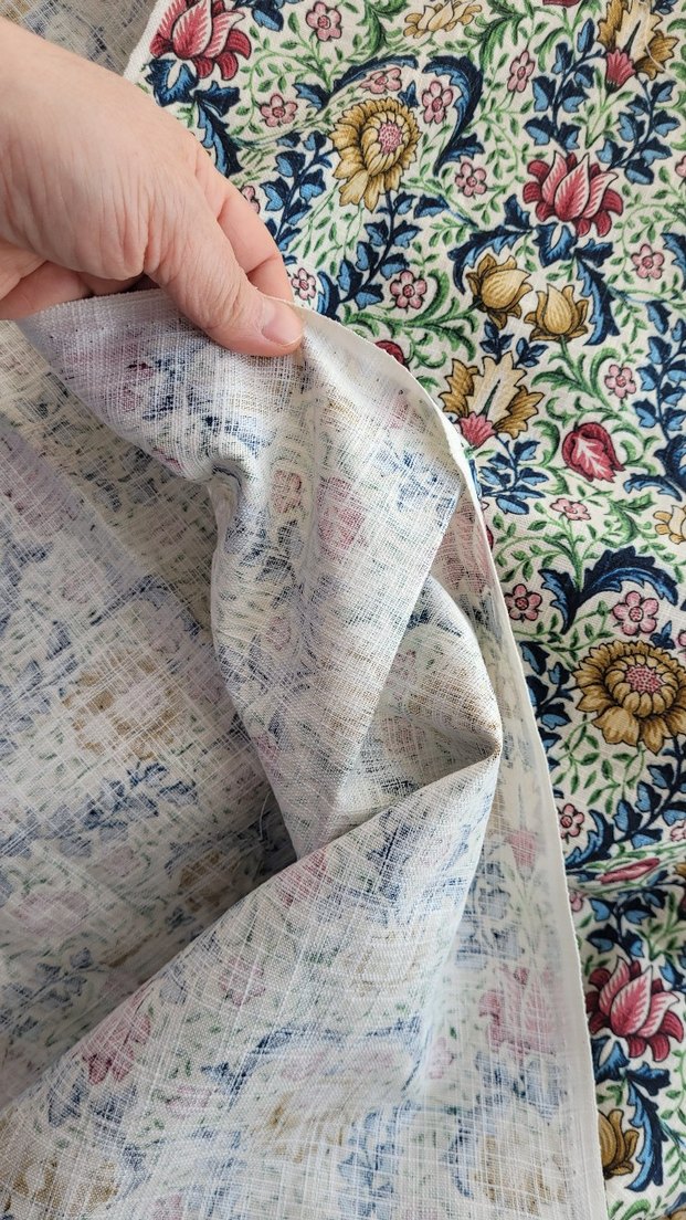 Saf pamuklu duck keten kumaş 140x100 cm - Görsel 5