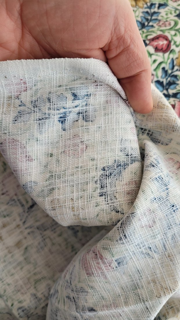 Saf pamuklu duck keten kumaş 140x100 cm - Görsel 4