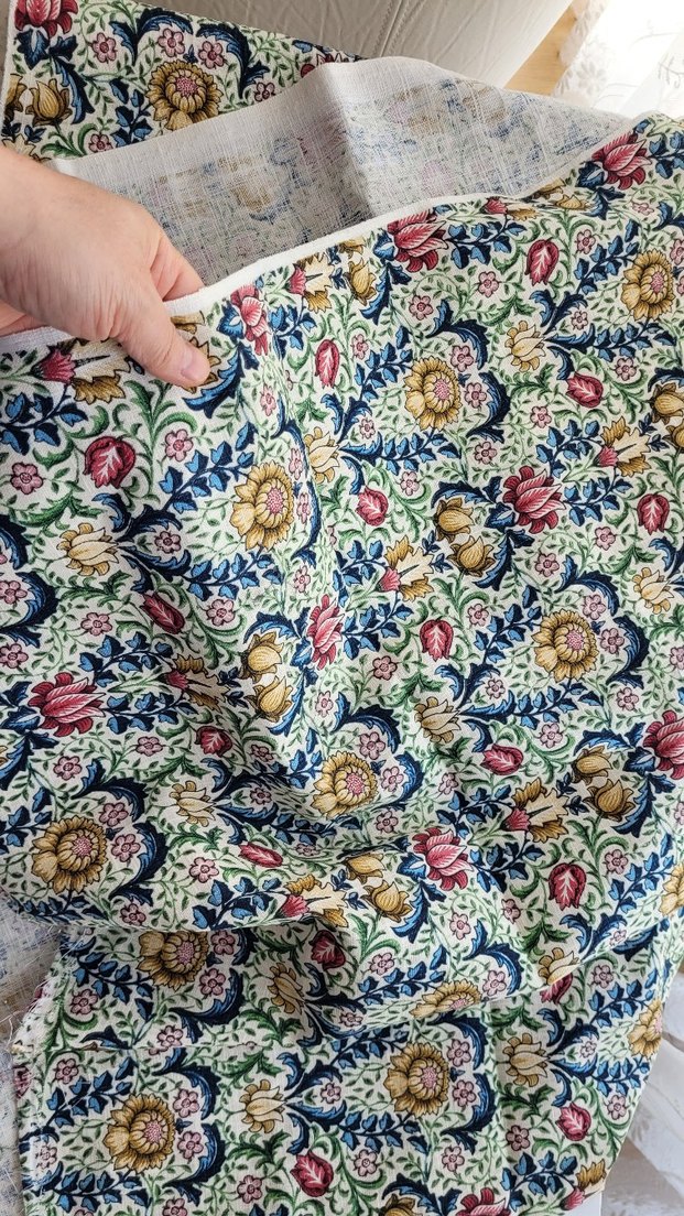 Saf pamuklu duck keten kumaş 140x100 cm - Görsel 2