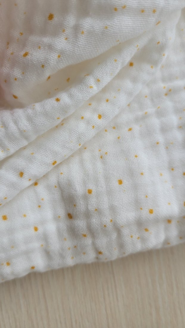 Üç katlı pamuk müslin kumaş 120x180 cm - Görsel 2