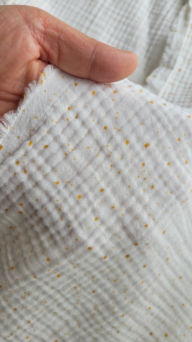 Üç katlı pamuk müslin kumaş 120x180 cm - Görsel 4