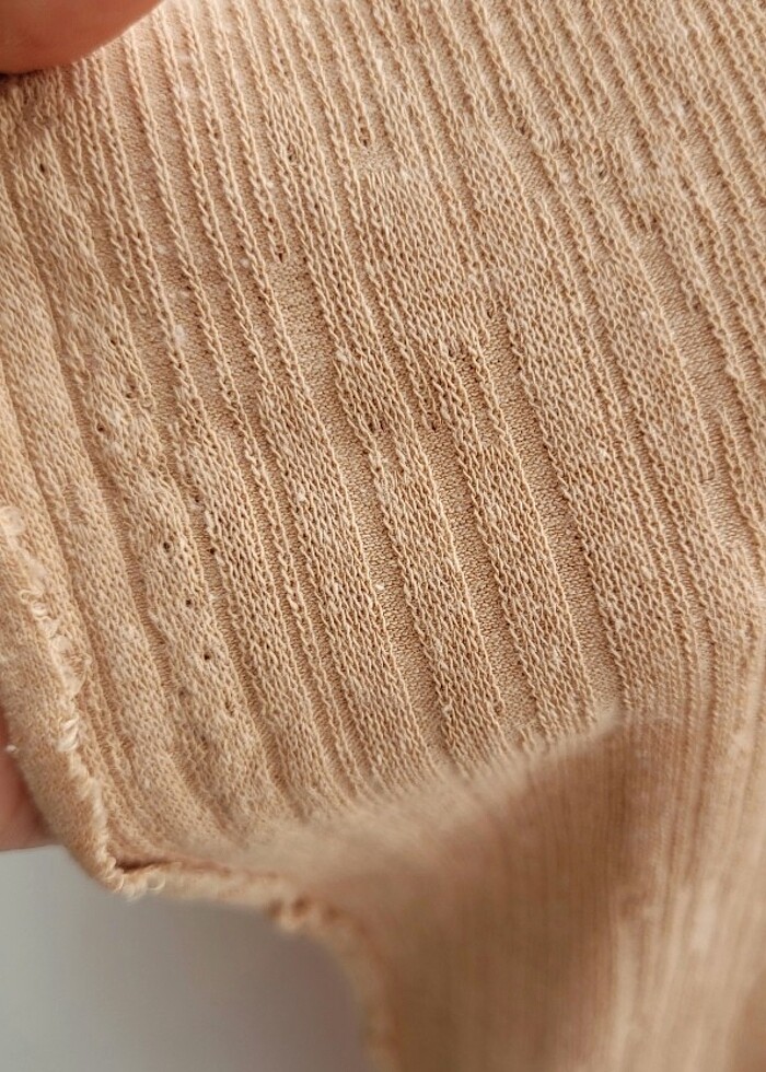 Pamuklu likralı ince triko kumaş - Görsel 3