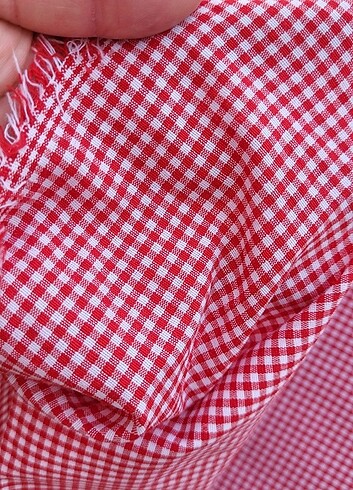 Telalı mini pötikareli poplin kumaş