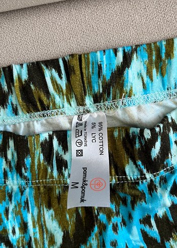 Pamuk Pamuk marka Turkuaz V Yaka Hamile Uzun Kollu Tişört - Görsel 4