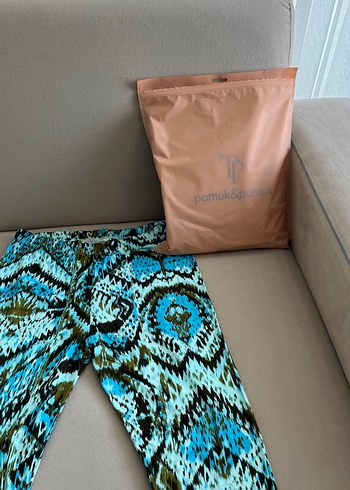 Pamuk Pamuk marka Turkuaz V Yaka Hamile Uzun Kollu Tişört - Görsel 5