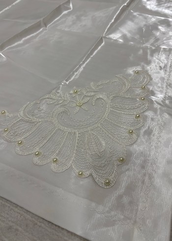 Dantel Detaylı Beyaz bohça
