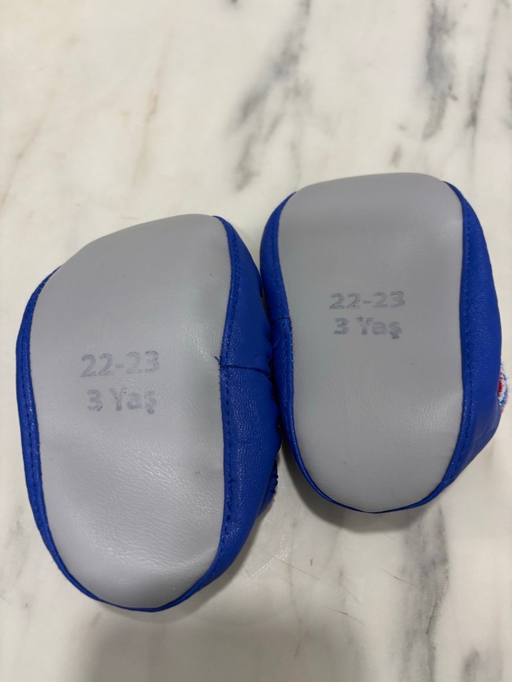 Renkli Örgü Desenli Erkek Bebek Ev Ayakkabısı - Görsel 2