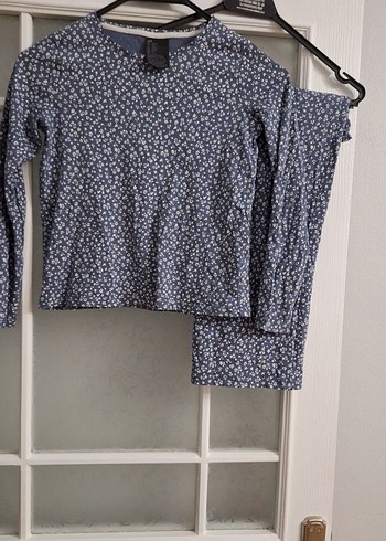 Kız Çocuk Uzun Kollu Çiçek Desenli pijama