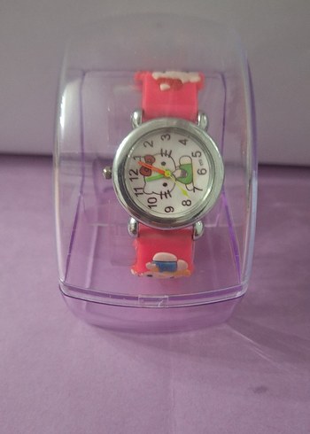 Renkli Hello Kitty Kız Çocuk Saati - Görsel 4