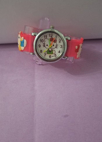 Renkli Hello Kitty Kız Çocuk Saati - Görsel 3