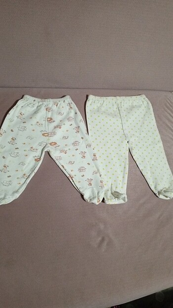 6-9 Ay Beden Hellobaby Marka Bebek İkili Pijama Altı Yeni