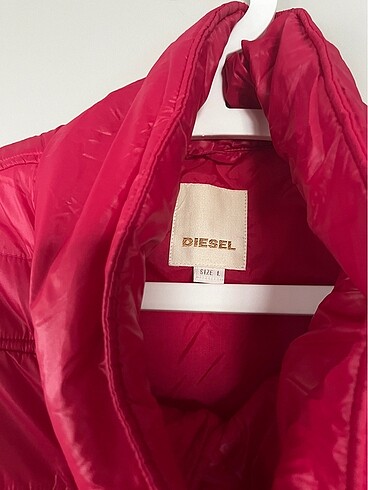 Diesel Diesel fuşya rengi kapitone yelek