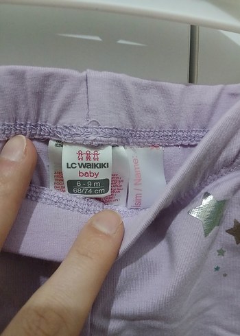 Kız Bebek Pastel Mor Pamuklu Tayt - Görsel 3