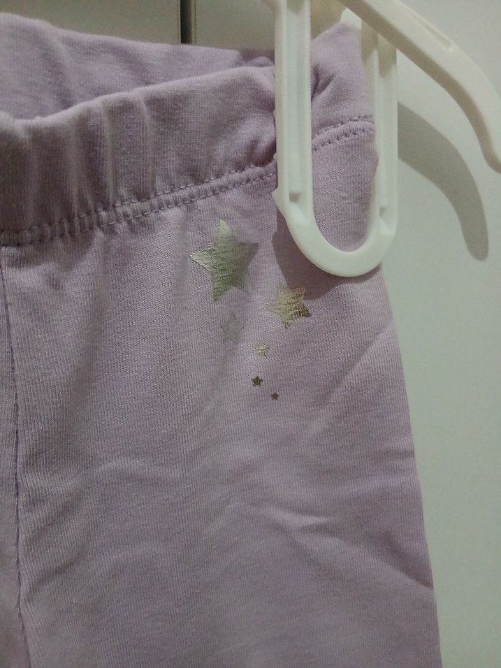 Kız Bebek Pastel Mor Pamuklu Tayt - Görsel 2