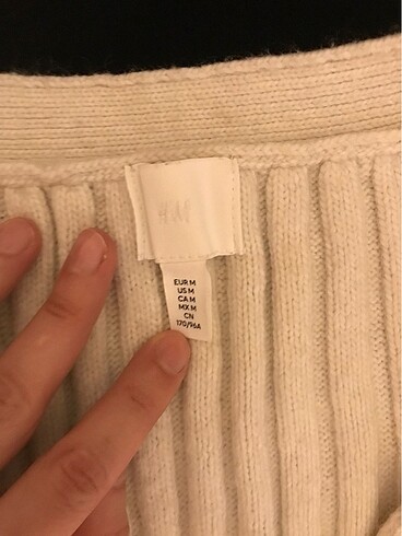 m Beden ten rengi Renk H&M m beden lastik örgülü takım