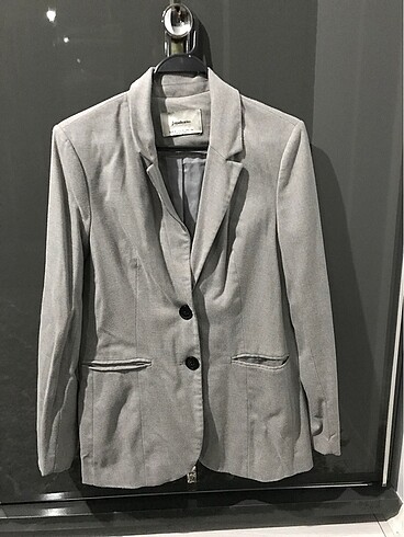 Stradivarius s beden gri blazer