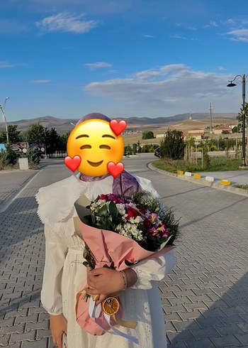 42 Beden beyaz Renk Pamuklu Nakışlı Beyaz Uzun Elbise