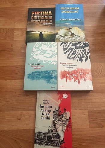 5 Kitap Seti - Fırtına, İncilerim, İnsan ve Değerler