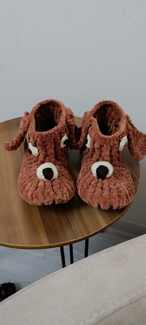 Erkek Çocuk Örgü Sıcak Ev Terliği - Görsel 2