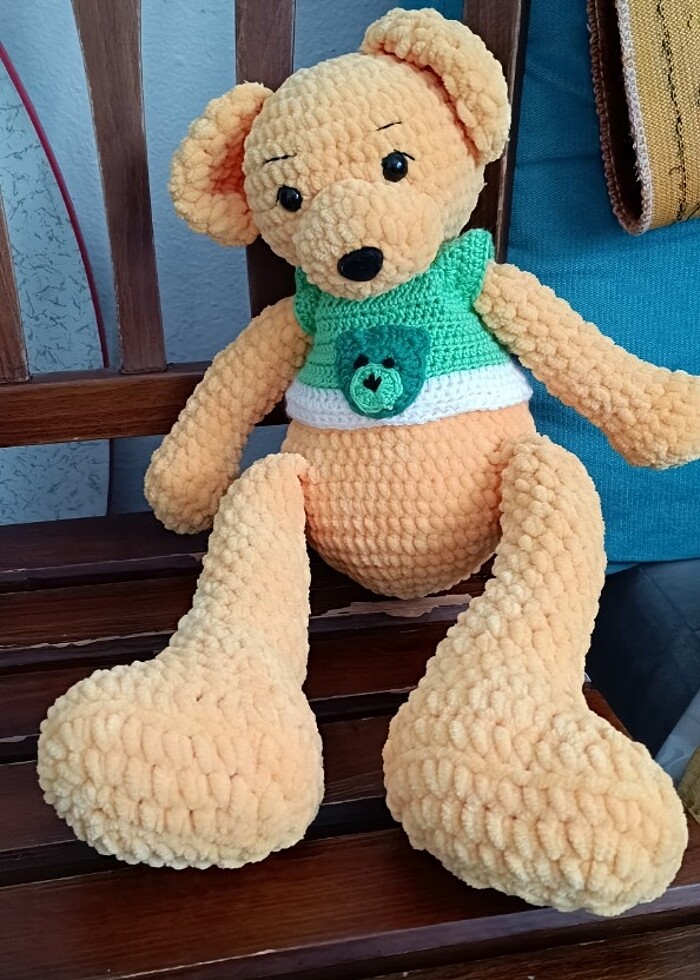50 cm amigrumi ayıcık - Görsel 4