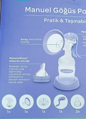 Lansinoh manuel göğüs pompası - Görsel 7