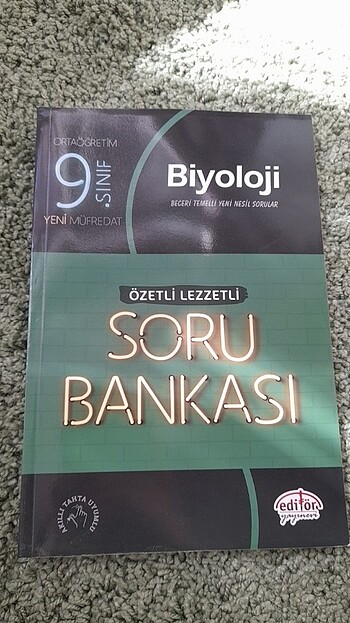 9. Sınıf biyoloji soru bankası editör yayınları