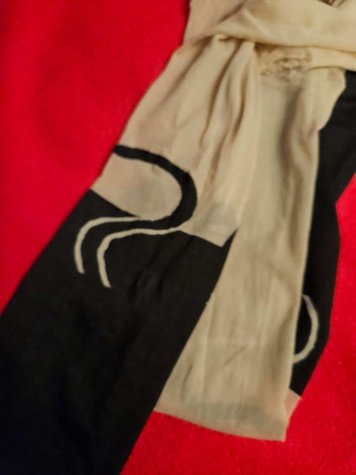 Kedili Desenli Kullanılmış kokulu Yırtık Külotlu Çorap - Görsel 4