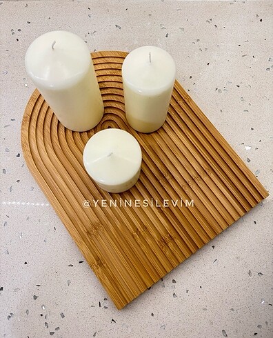 Gökkuşağı Bambu Sunumluk / Kesme Tahtası