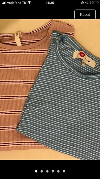 Crop çizgili