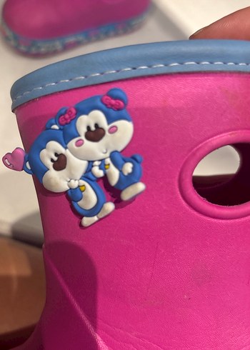 Igor Kız Çocuk Pembe Kauçuk Botlar Velcro