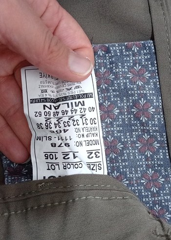 32 Beden Erkek Pantolon