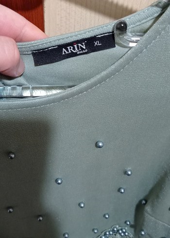 40 Beden İşlemeli Uzun Kollu Elbise