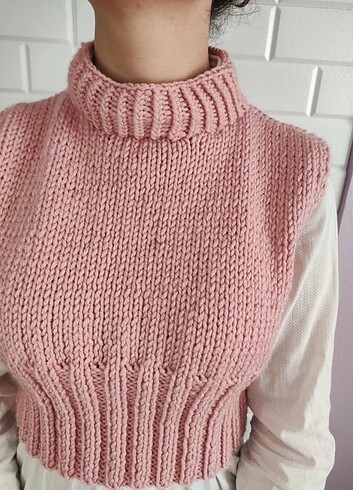Diğer EL YAPIMI PEMBE RENK SÜVETER