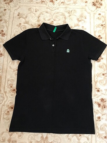 Benetton siyah Polo yaka tshirt