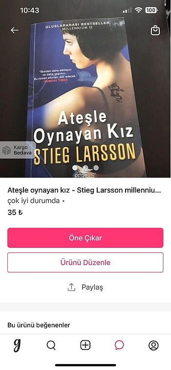  3 kitap birden boleyn kızı , bakirenin aşığı ve ateşle oynayan k