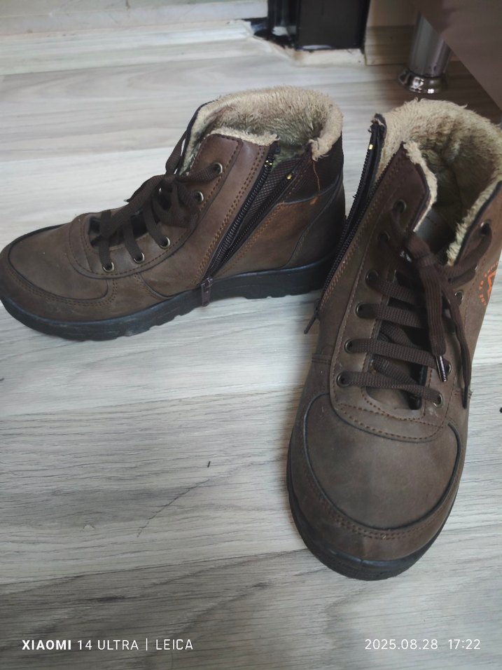 Kürklü Kahverengi Outdoor Erkek Bot - Görsel 2