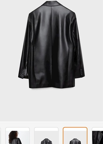 m Beden Stradivarius suni deri blazer