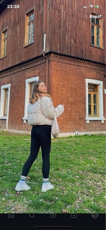 xs Beden Kısa Mont
