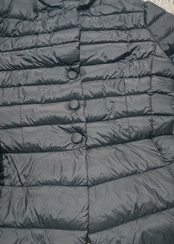Zara Kadın Gri Midi Kışlık Mont
