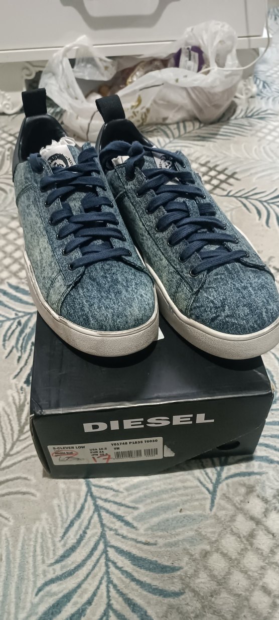 Diesel Erkek Mavi Spor Ayakkabı Bağcığı - Görsel 5