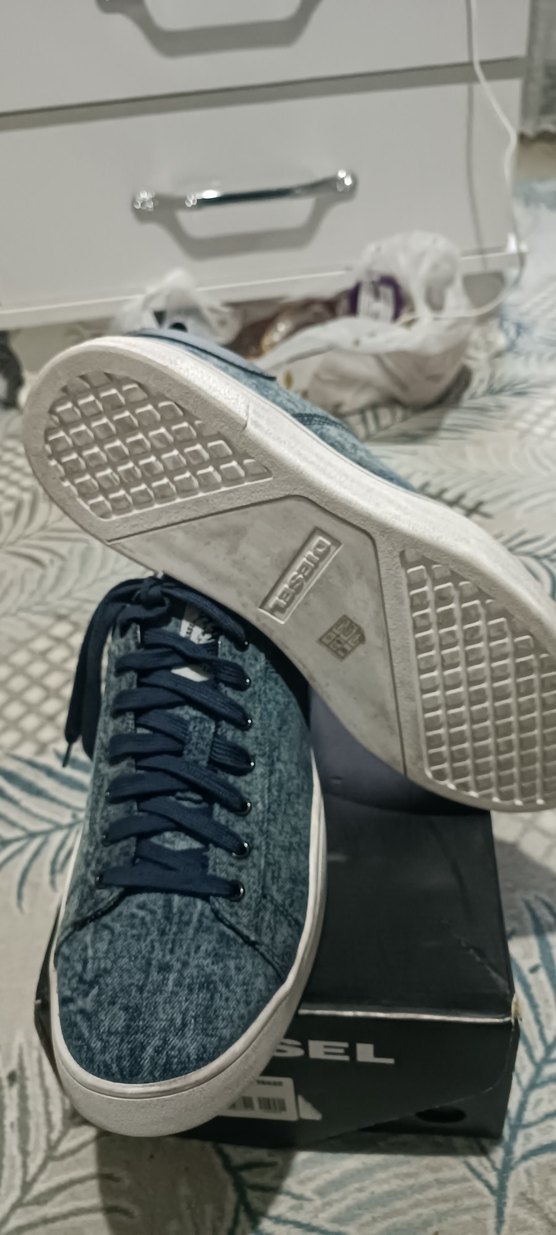 Diesel Erkek Mavi Spor Ayakkabı Bağcığı - Görsel 3