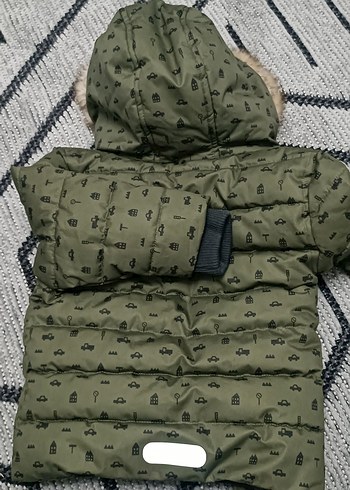 Kürk Detaylı Kamuflaj Erkek Çocuk Mont - Görsel 3